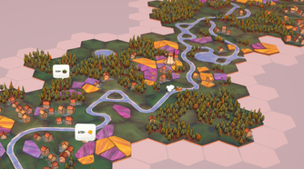a river surrounded by forests