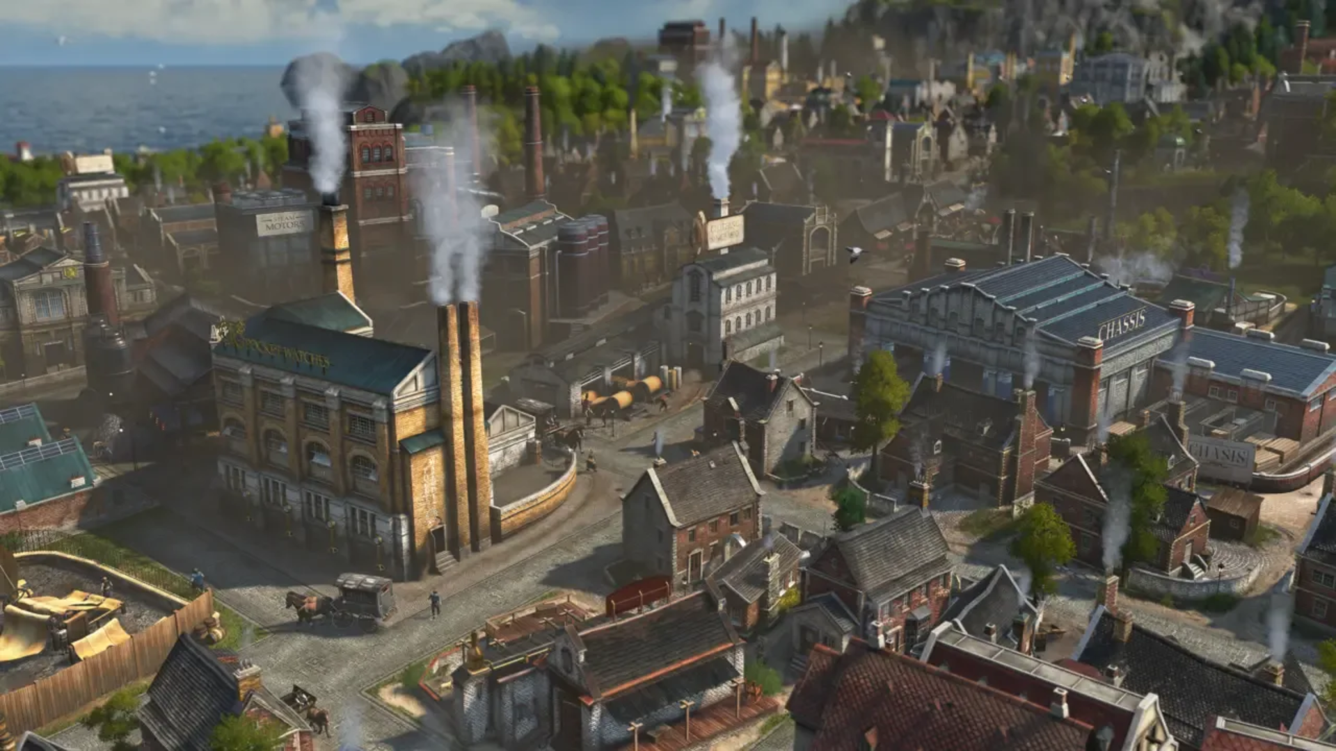 An industrial town in Anno 1800