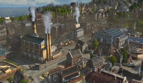An industrial town in Anno 1800