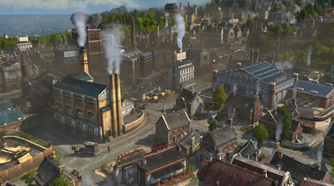 An industrial town in Anno 1800