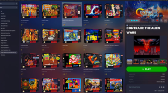 Contra III selected in the LaunchBox library