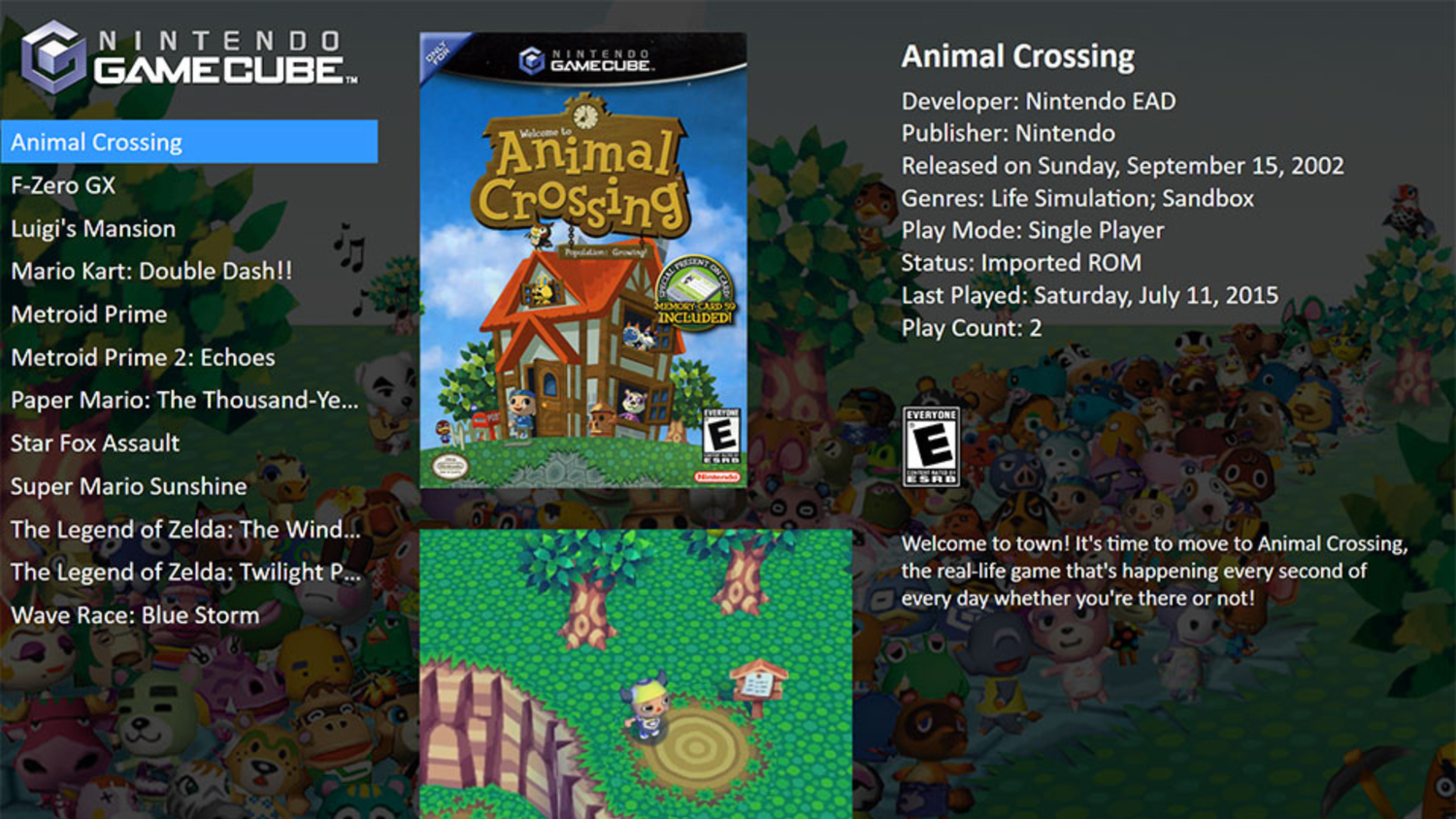 Animal Crossing for the Nintendo GameCube on LaunchBox