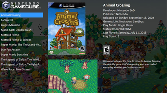 Animal Crossing for the Nintendo GameCube on LaunchBox