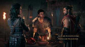 Tense dialogue in Assassin's Creed Odyssey