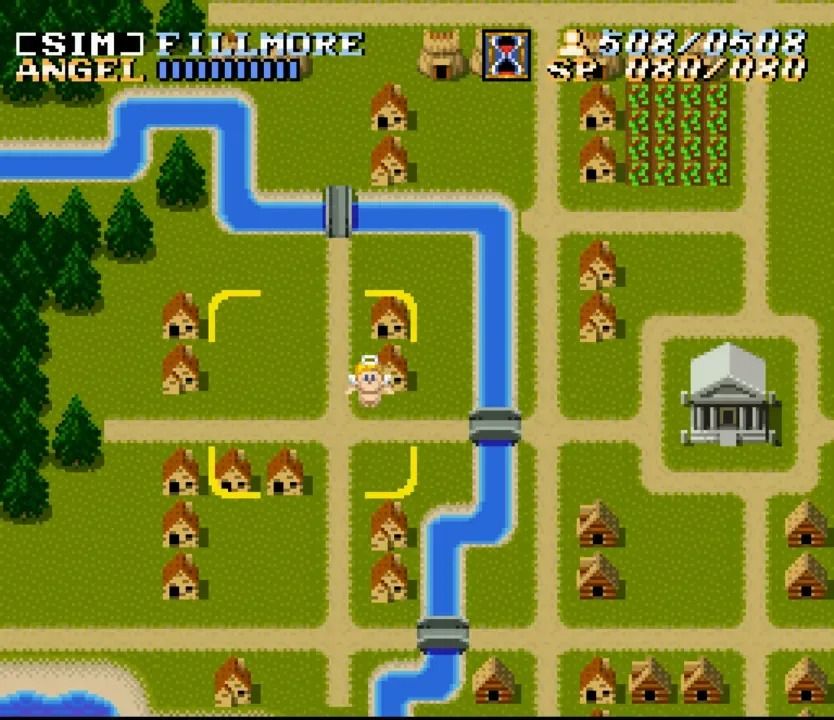 Building a city in ActRaiser on the SNES