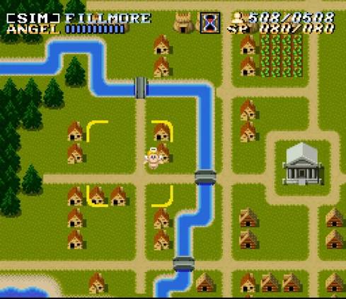 Building a city in ActRaiser on the SNES
