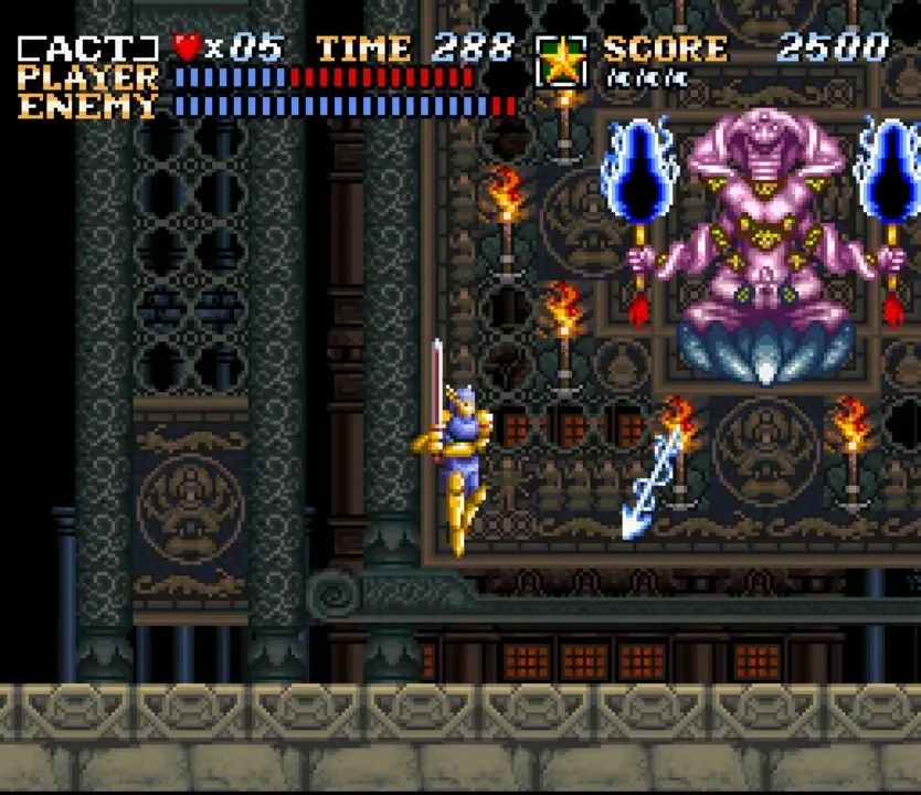 Boss fight in ActRaiser