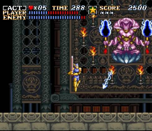 Boss fight in ActRaiser
