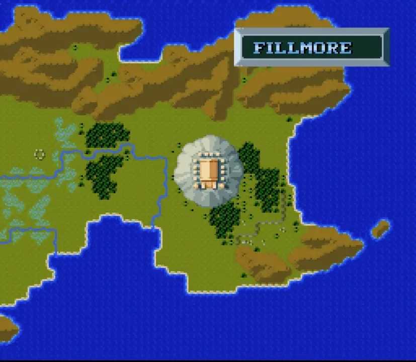 God city moving over world ActRaiser