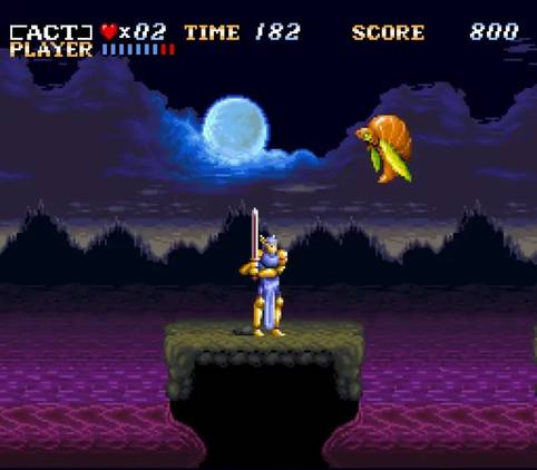 Screenshot of sidescroling level in ActRaiser