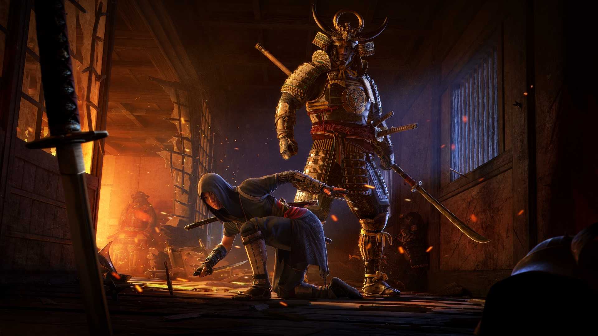 An image of Naoe and Yasuke from Assassin's Creed Shadows.