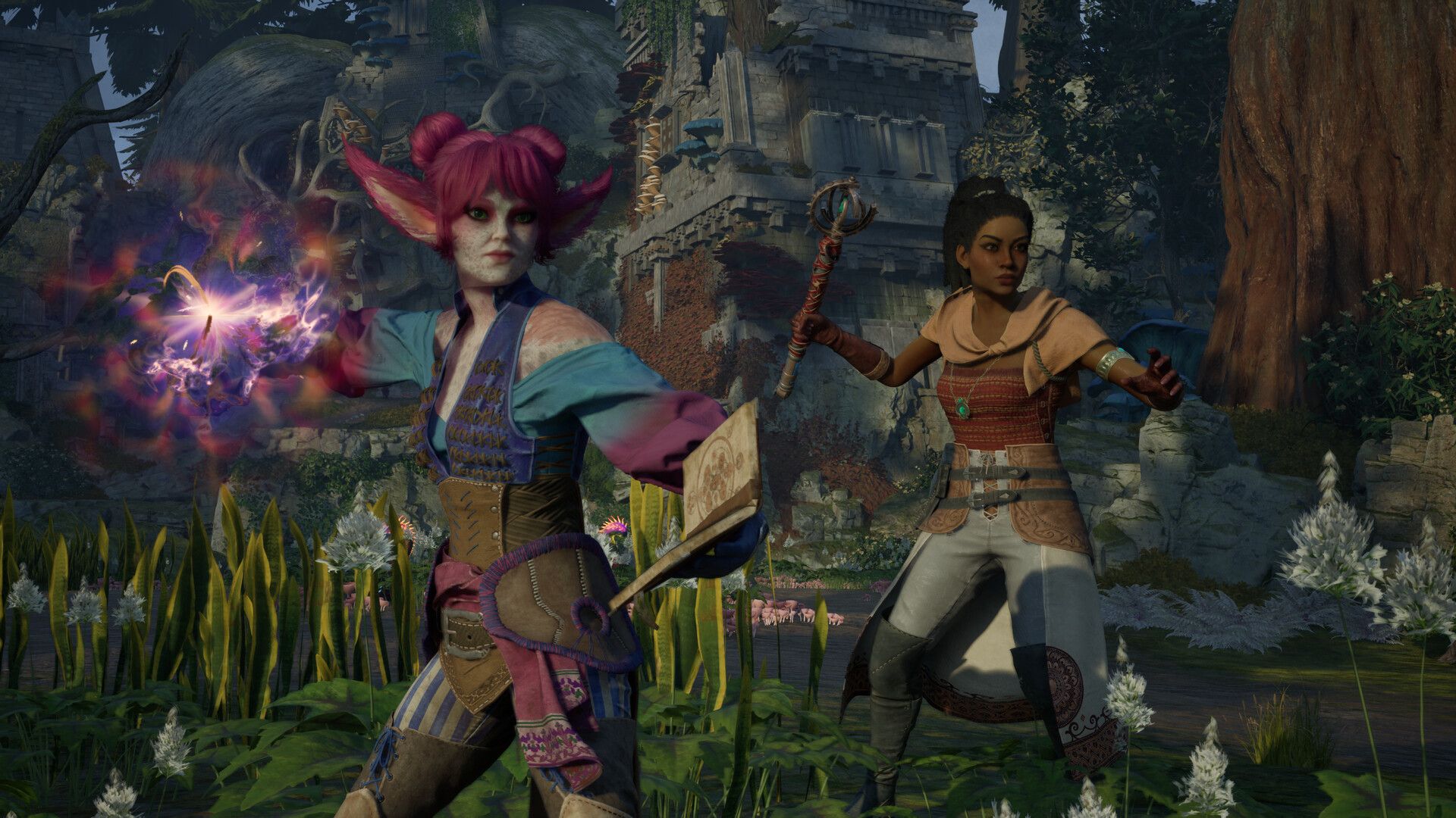 Avowed-companions-combat-forest
