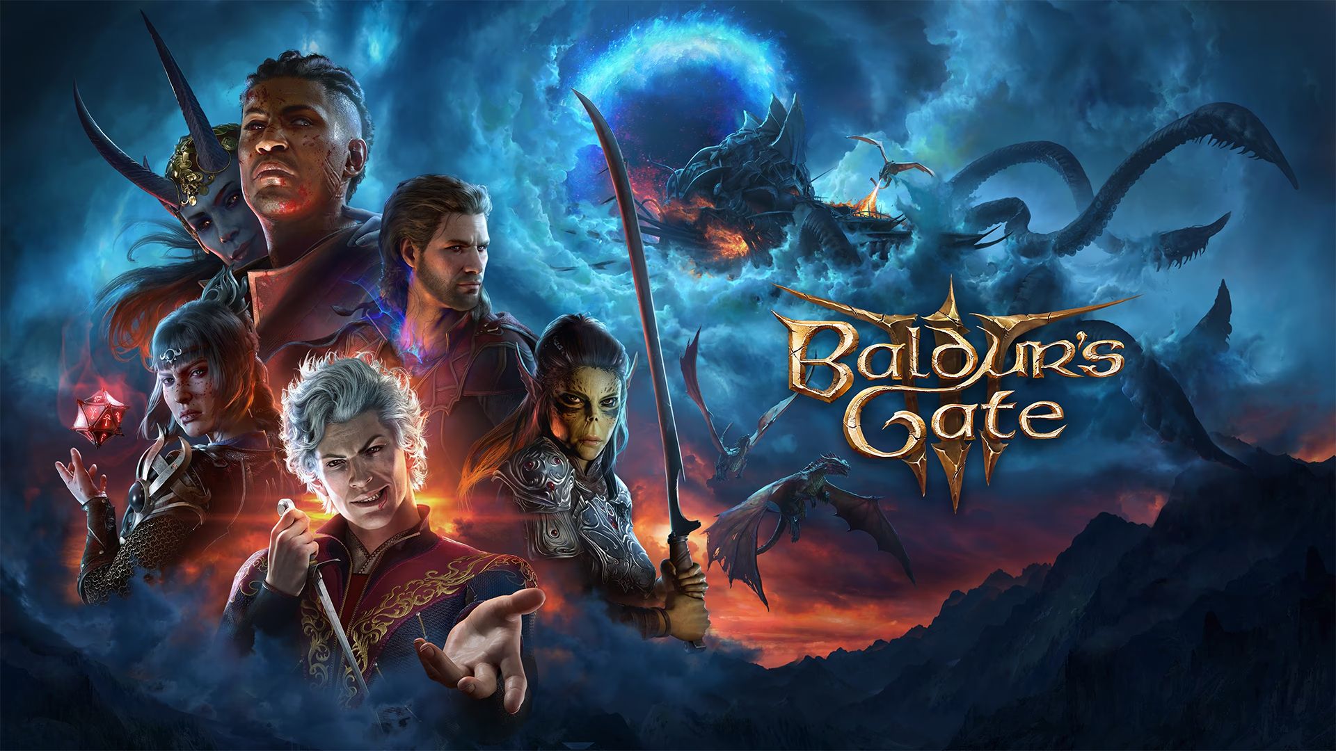 The key art for Baldur's Gate 3.