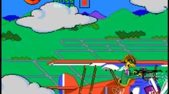 Bartman minigame in Bart's Nightmare