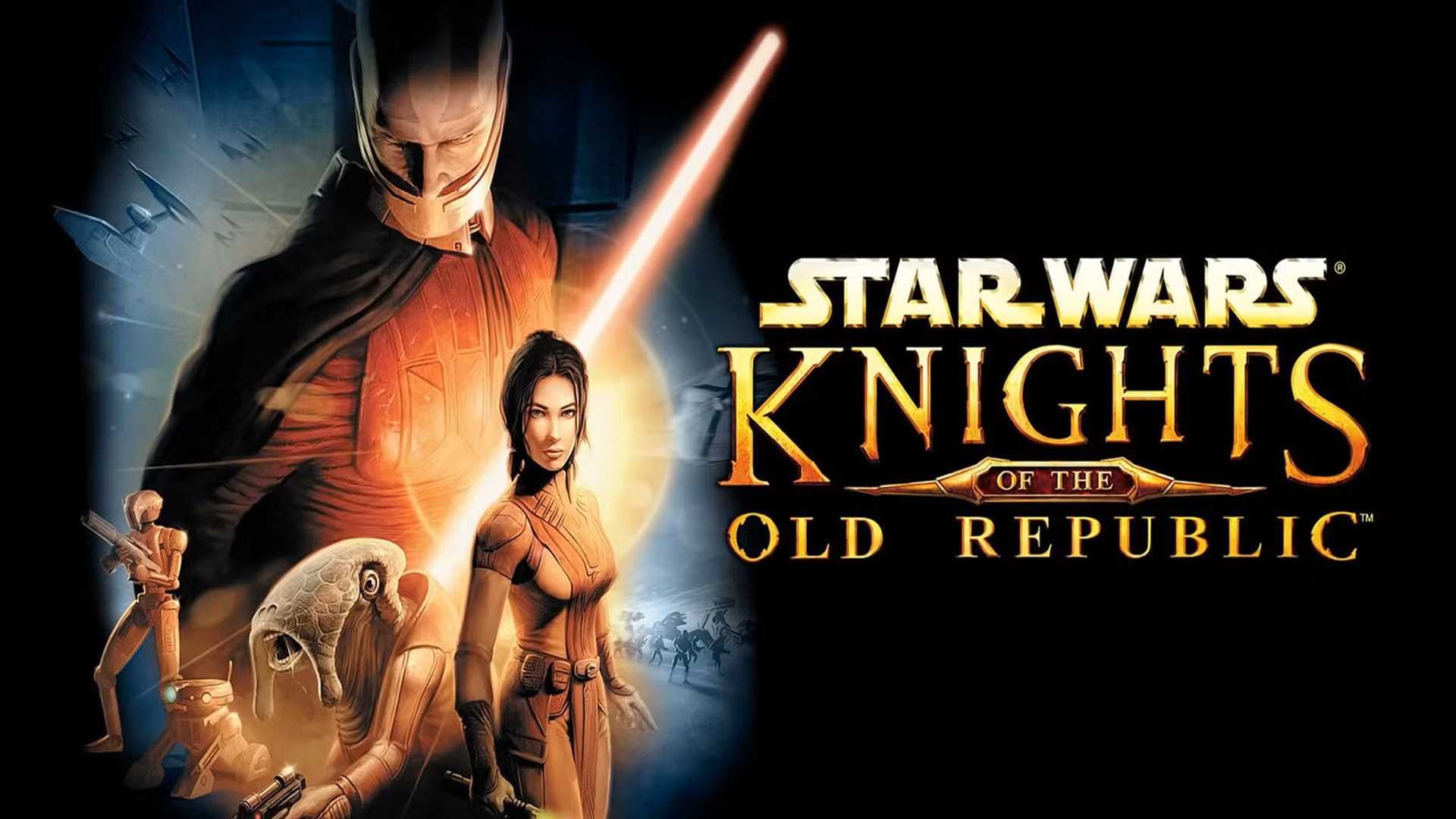 The key art and box art of Star Wars Knights of the Old Republic
