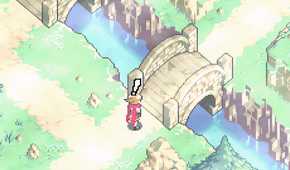 Screenshot of a misty bridge in Boktai: The Sun is in Your Hand