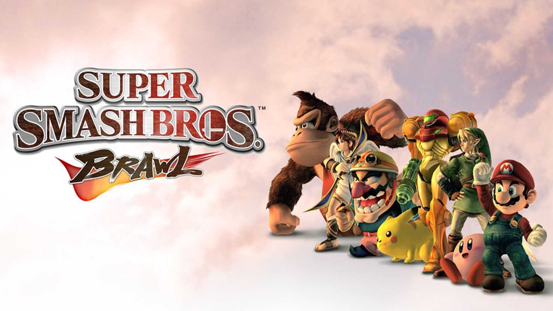 Title promo image for the release of Super Smash Bros. Brawl