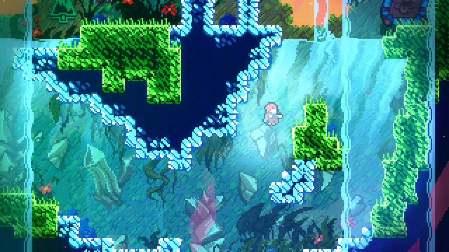 celeste underwater section