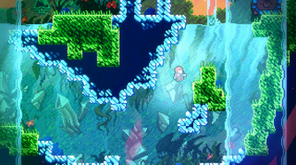 celeste underwater section