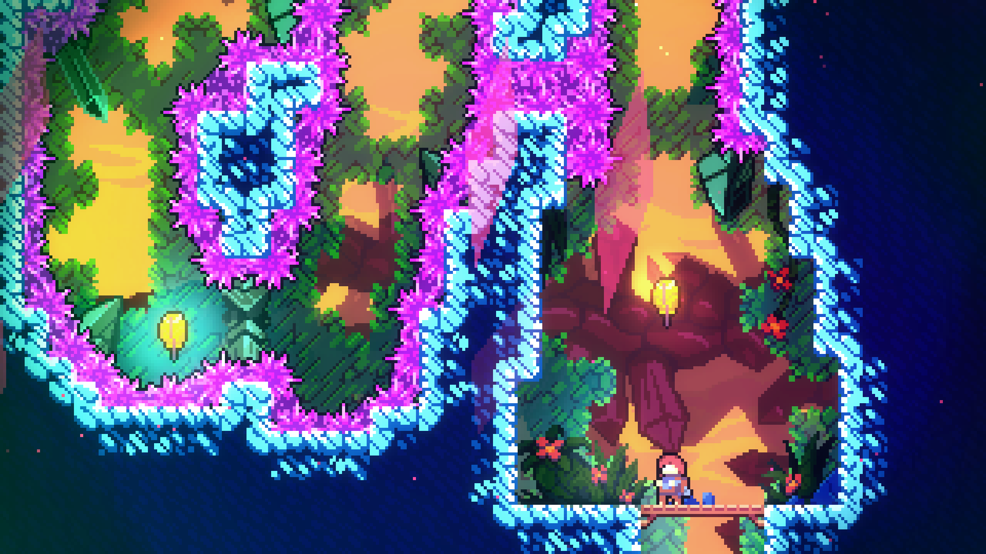 celeste a pink crystal filled cave