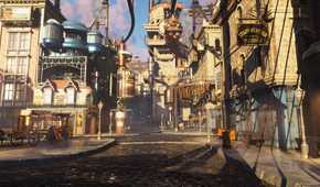 A look at a steampunk city in Clockwork Revolution.