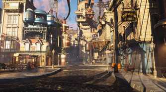 A look at a steampunk city in Clockwork Revolution.