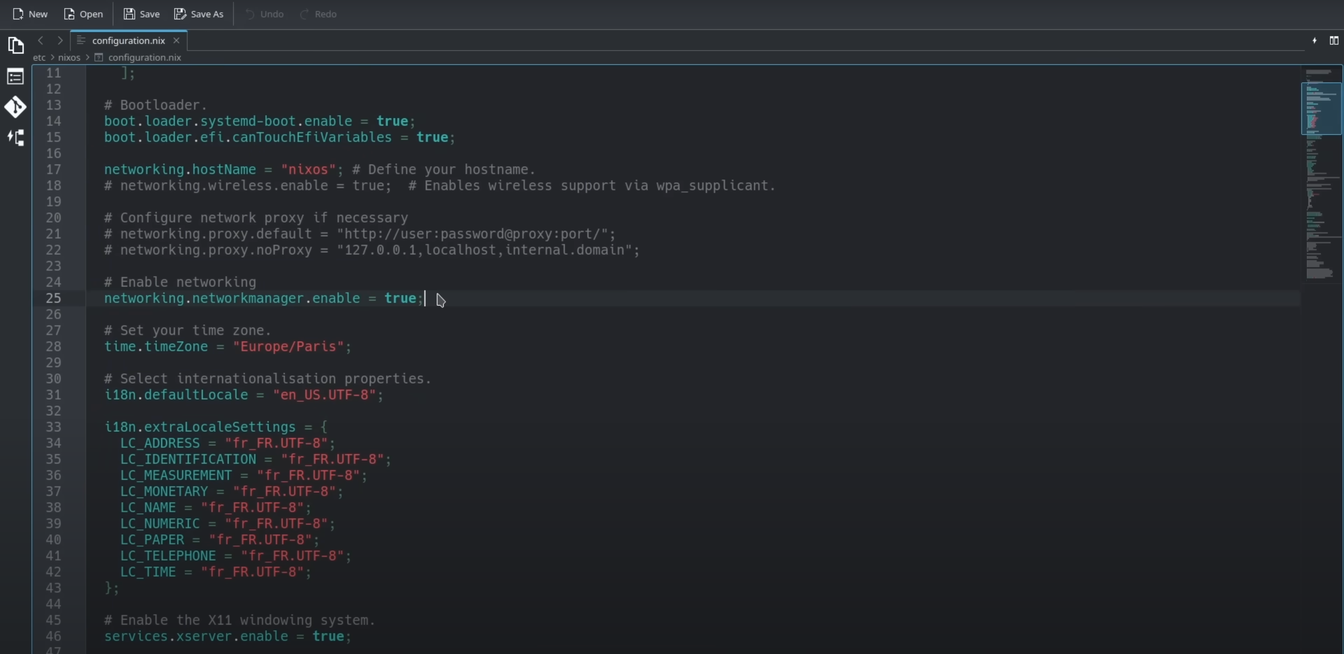 configuring services on NixOS