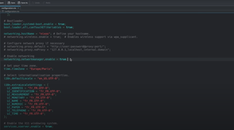 configuring services on NixOS