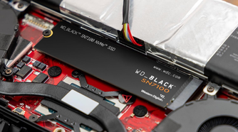 WD_BLACK 4TB SN7100 NVMe Internal Gaming SSD in a devce