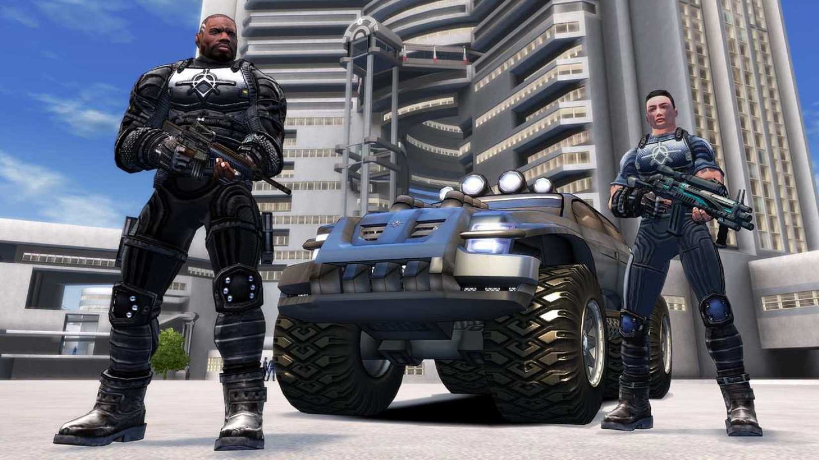 Crackdown-two-soldiers-truck