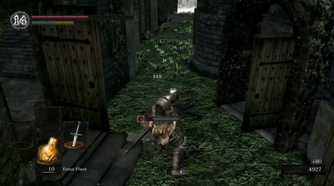 A screenshot of gameplay of Dark Souls