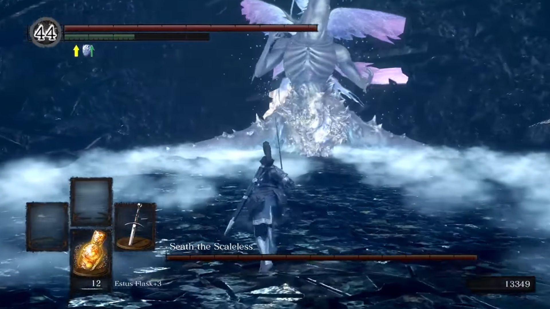 A screenshot of gameplay of Dark Souls