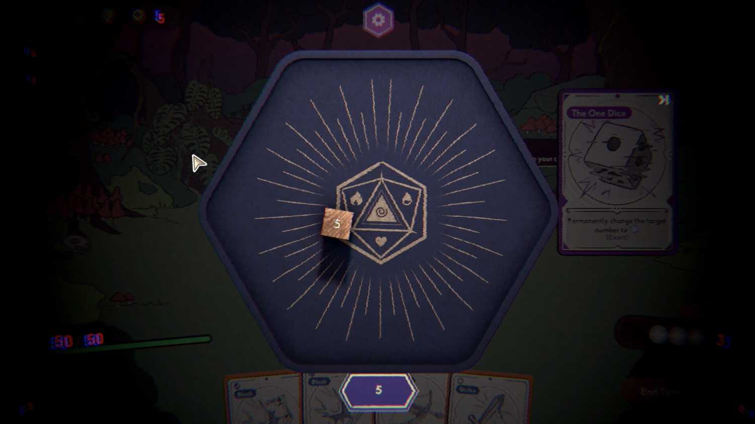 Diceomancer the one die being rolled