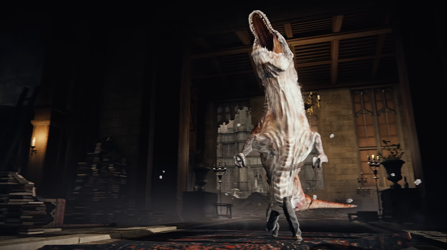 duskblood trailer is that a dino??