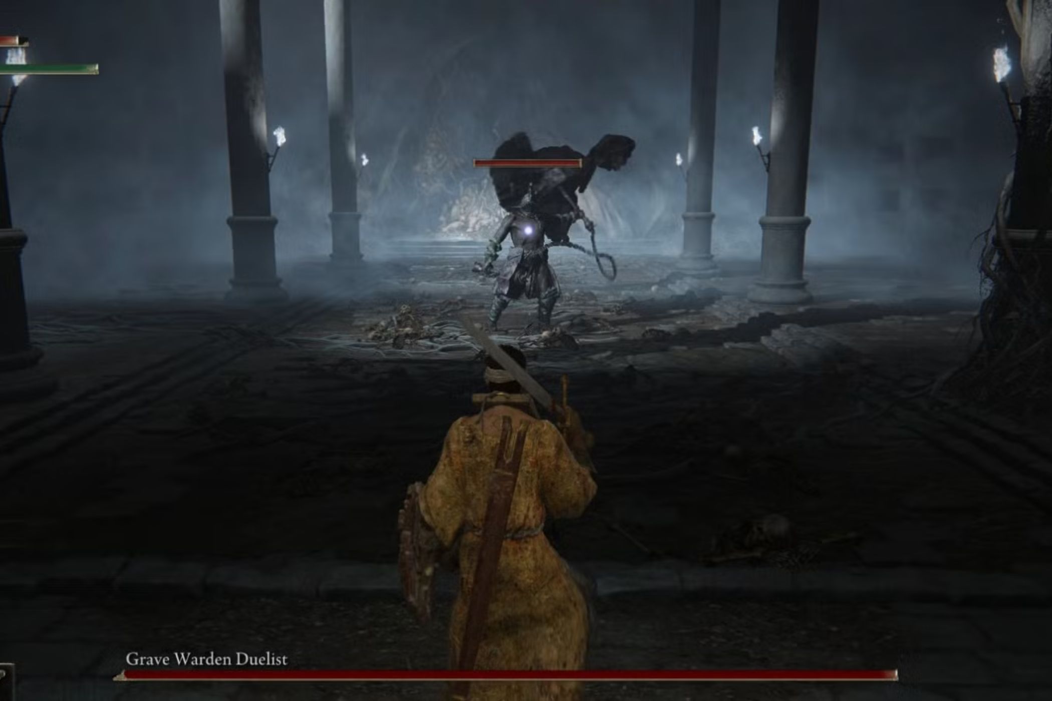Elden Ring Grave Warden Duelist Play squaring up