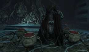 Elden Ring Grave Warden Duelist with jars