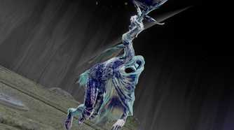 Elden Ring Black Knife Assassin Alecto leaping