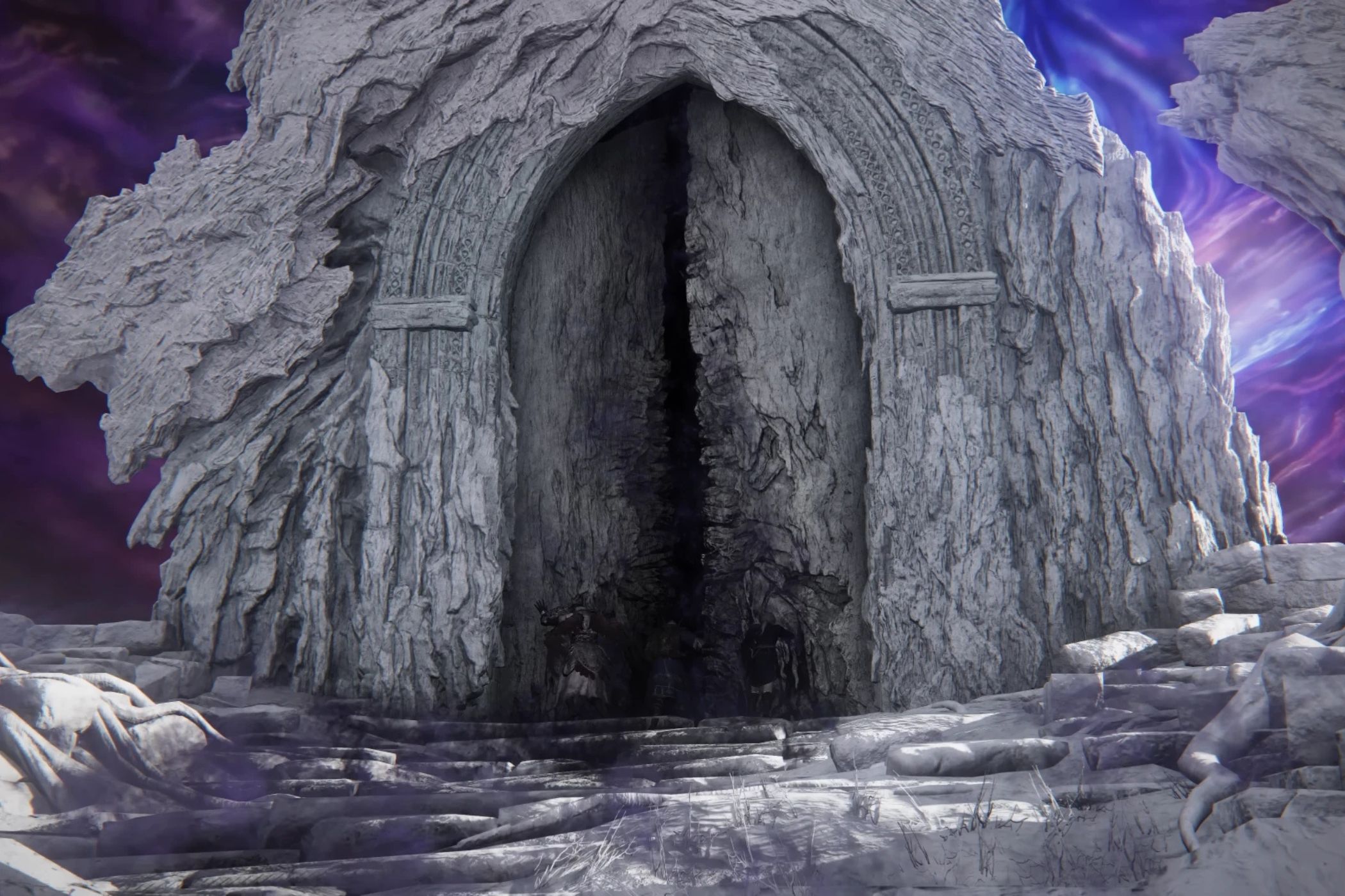 A decaing door in Elden Ring Nightreign.
