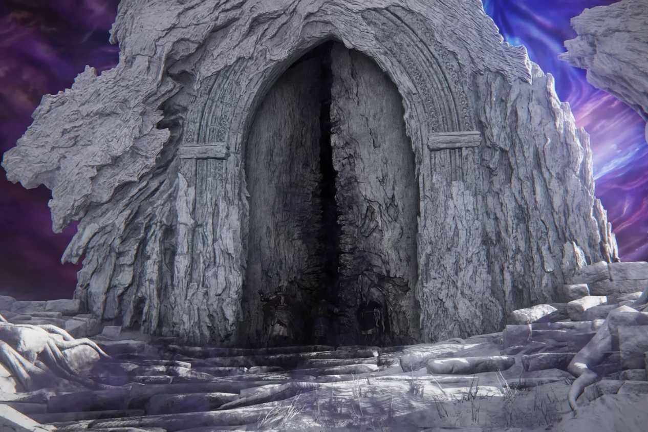 A decaing door in Elden Ring Nightreign.