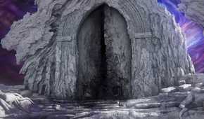 A decaing door in Elden Ring Nightreign.