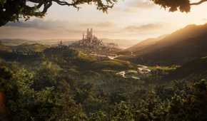 A zoomed out look at Albion in the rebooted Fable, with Bowerstone in the background.