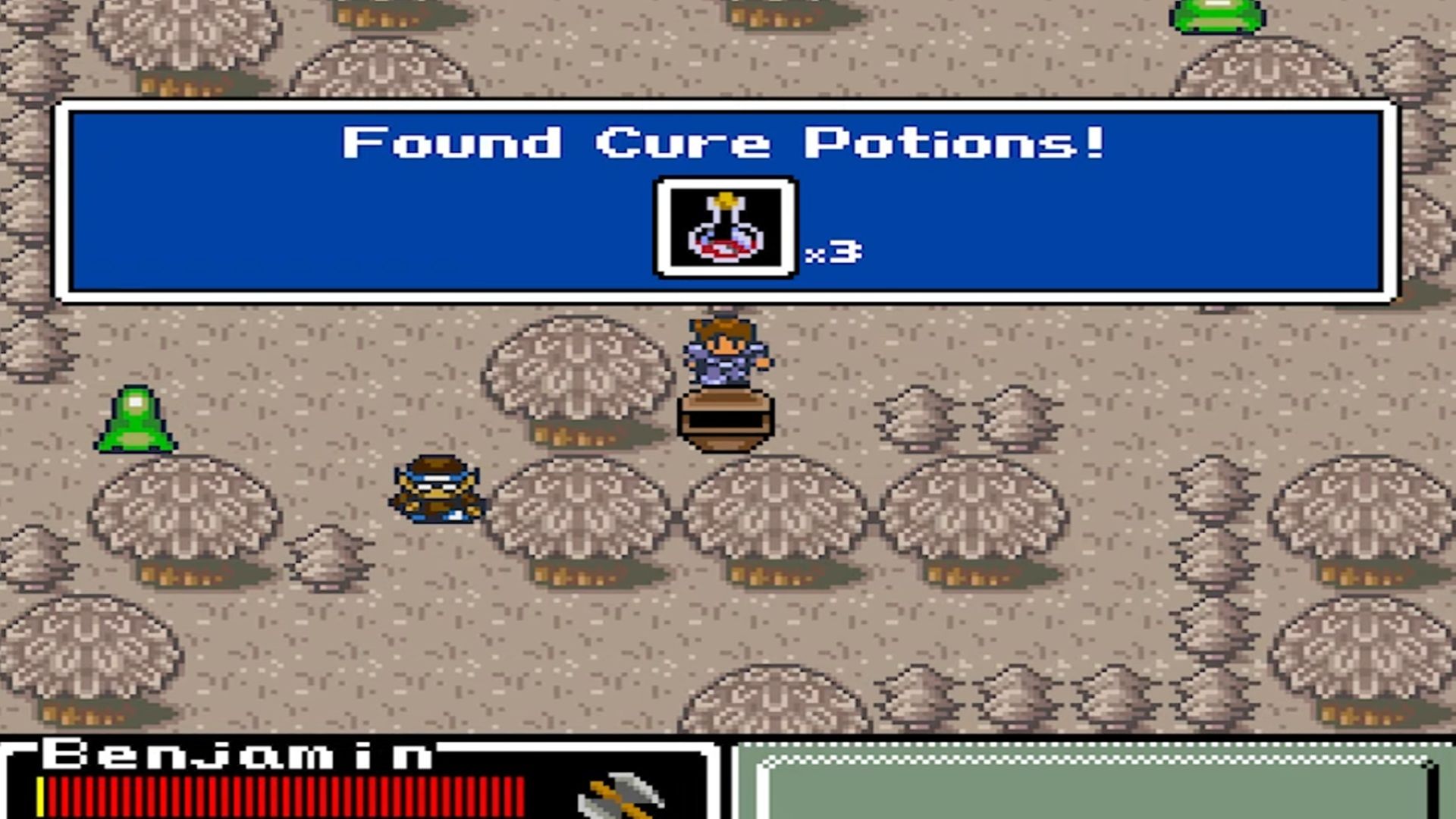 A screenshot of gameplay from Final Fantasy Mystic Quest