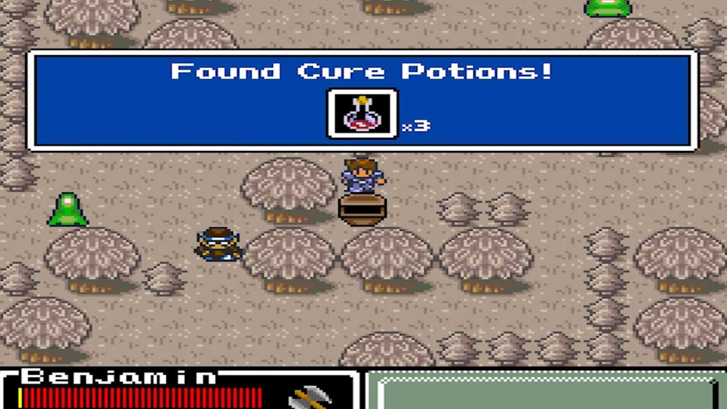 A screenshot of gameplay from Final Fantasy Mystic Quest