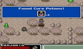 A screenshot of gameplay from Final Fantasy Mystic Quest