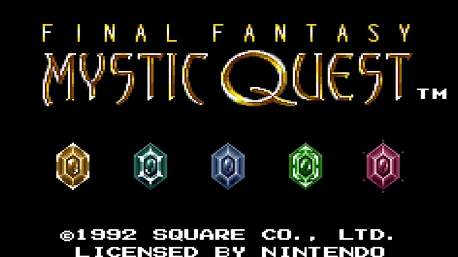 A screenshot of gameplay from Final Fantasy Mystic Quest