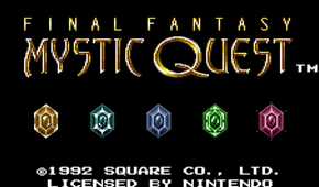 A screenshot of gameplay from Final Fantasy Mystic Quest