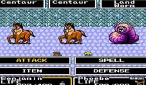 A screenshot of gameplay from Final Fantasy Mystic Quest