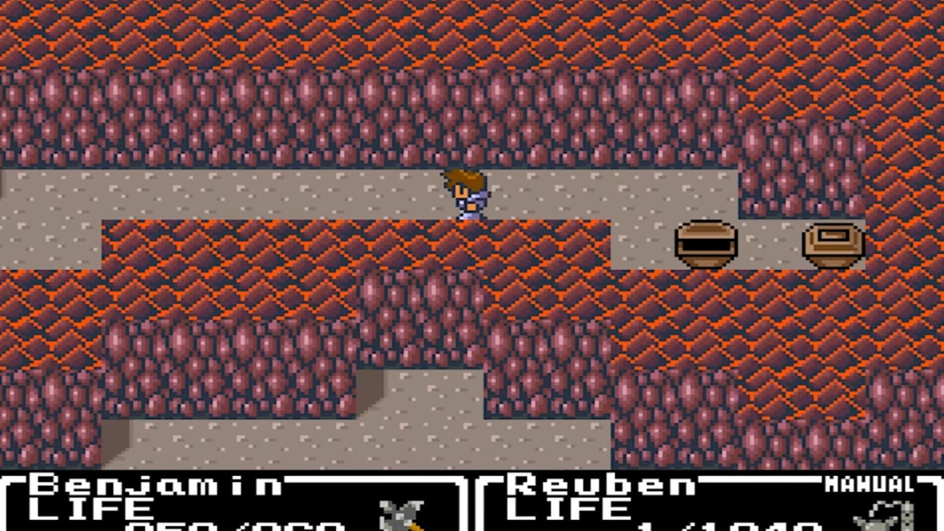 A screenshot of gameplay from Final Fantasy Mystic Quest
