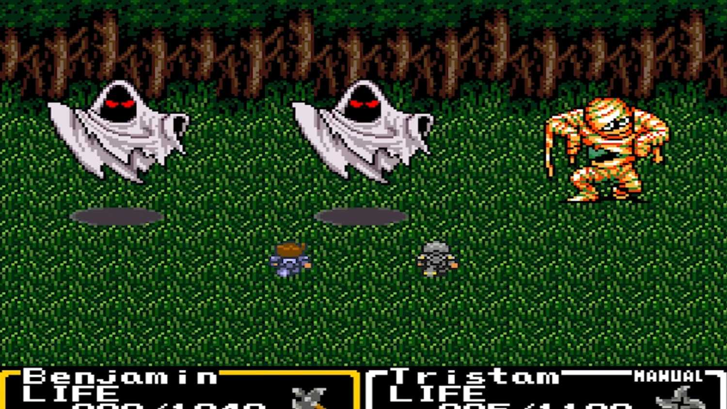 A screenshot of gameplay from Final Fantasy Mystic Quest