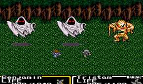 A screenshot of gameplay from Final Fantasy Mystic Quest